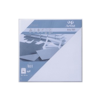 Artoz Couvert 1001 16cmx16cm, 100 gm2, blütenweiss, 5 Blatt