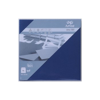 Artoz Couvert 1001 16cmx16cm, 100 gm2, Classic blue, 5 Blatt
