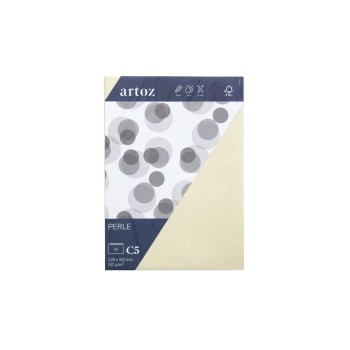 Artoz Couvert Perle C5, 120 gm2, ivory, 5 Stück Artoz Couvert Perle C5, 120 gm2, ivory, 5 Stück