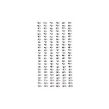 Artoz Artwork Sticker Kristall, silber, 3mm, 1 Blatt