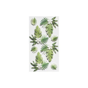 Artoz Autocollant 3D Feuilles de palmier 1 feuille Artoz Autocollant 3D Feuilles de palmier 1 feuille