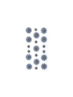 Artoz Autocollant à motif Fleur 1 feuille, bleu