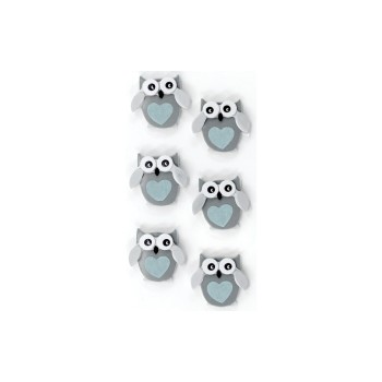 Artoz Autocollant 3D Hibou 1 feuille Artoz Autocollant 3D Hibou 1 feuille