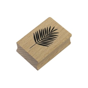 Artoz Motivstempel Blatt, 50x35xH19mm, Buche