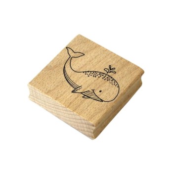 Artoz Motivstempel Wal, 60x60xH19mm, Buche