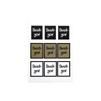 Artoz Sticker Thank you, 6 Blatt Artoz Sticker Thank you, 6 Blatt