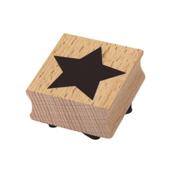 Artoz Stempel Stern, 40 x40 x H19mm, Buche