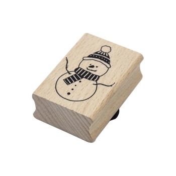 Artoz Stempel Schneemann, 50x35xH19mm, Buche