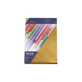 Artoz Couvert Mosaic B6, 90 gm2, gold, 20  Stück, FSC