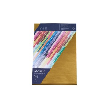 Artoz Couvert Mosaic C5, 90 gm2, gold, 20  Stück, FSC