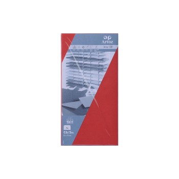 Artoz Couvert C6/5 red, 100 gm2, 5 Stück