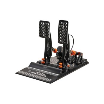 Asetek Racing Pédale d'accélérateur et de frein Invicta Aluminium noir orange Asetek Racing Pédale d'accélérateur et de frein Invicta Aluminium noir orange