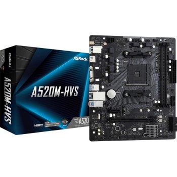 ASRock A520M-HVS, mATX, AM4, AMD A520, 2x DDR4, PCI-E 3.0 ASRock A520M-HVS, mATX, AM4, AMD A520, 2x DDR4, PCI-E 3.0