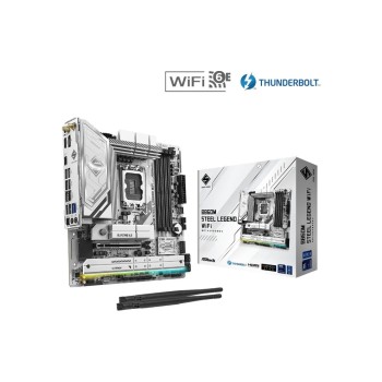 ASRock B860M STEEL LEGEND WF, mATX, LGA1851, Intel B860, LGA1851, 4x DDR5, PCIe 5.0 ASRock B860M STEEL LEGEND WF, mATX, LGA1851, Intel B860, LGA1851, 4x DDR5, PCIe 5.0