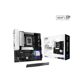 ASRock B860M PRO RS WIFI, mATX, LGA1851, Intel B860, LGA1851, 4x DDR5, PCIe 5.0 ASRock B860M PRO RS WIFI, mATX, LGA1851, Intel B860, LGA1851, 4x DDR5, PCIe 5.0