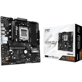 ASRock A620AM PRO-A, µATX, AM5, AMD A620A, AM5, 4x DDR5, PCIe 4.0 ASRock A620AM PRO-A, µATX, AM5, AMD A620A, AM5, 4x DDR5, PCIe 4.0