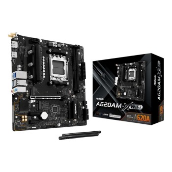 ASRock A620AM-X WIFI, µATX, AM5, AMD A620A, AM5, 2x DDR5, PCIe 4.0 ASRock A620AM-X WIFI, µATX, AM5, AMD A620A, AM5, 2x DDR5, PCIe 4.0