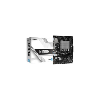 ASRock N100M, mATX, Intel Quad N100, embedded, 1x DDR4 DIMM, PCIe 3.0 ASRock N100M, mATX, Intel Quad N100, embedded, 1x DDR4 DIMM, PCIe 3.0