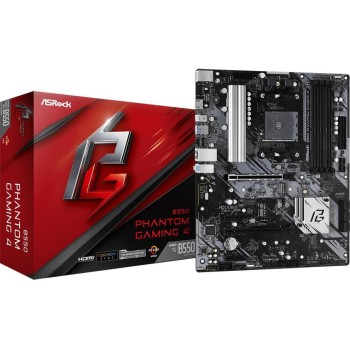 ASRock B550 PHANTOM GAMING 4, ATX, AM4, AMD B550, AM4, 4x DDR4, PCIe 4.0