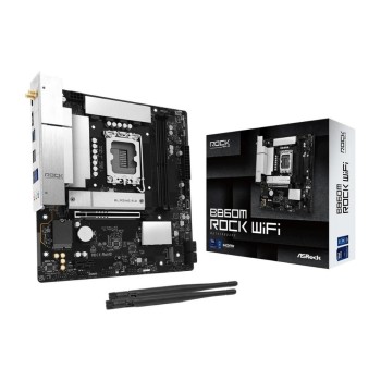 ASRock B860M ROCK WIFI, mATX, LGA1851, Intel B860, LGA1851, 2x DDR5, PCIe 5.0