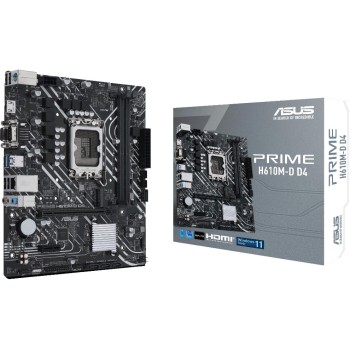 ASUS PRIME H610M-D D4, mATX, LGA1700, 2x DDR4, PCI-E 4.0 ASUS PRIME H610M-D D4, mATX, LGA1700, 2x DDR4, PCI-E 4.0