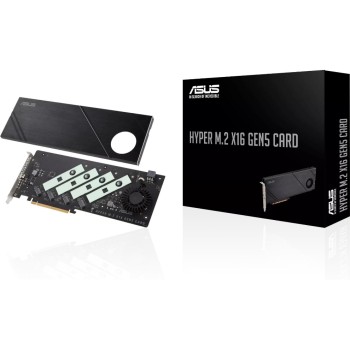 ASUS Adaptateur de bus hôte Hyper M.2 x16 Gen5 Card ASUS Adaptateur de bus hôte Hyper M.2 x16 Gen5 Card