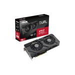 ASUS DUAL Radeon RX7800 XT O16G GAMING, AMD Radeon RX 7800 XT, 1x HDMI, 3xDP