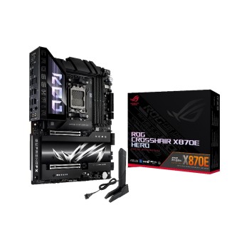 ASUS CROSSHAIR X870E HERO, ATX, AM5, AMD X870E, 4x DDR5, PCI-E 5.0, WiFi 7 ASUS CROSSHAIR X870E HERO, ATX, AM5, AMD X870E, 4x DDR5, PCI-E 5.0, WiFi 7