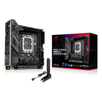 ASUS ROG STRIX B860-I GAMING WIFI, miniITX, LGA1851, 2x DDR5, PCI-E 5.0, HDMI, DP ASUS ROG STRIX B860-I GAMING WIFI, miniITX, LGA1851, 2x DDR5, PCI-E 5.0, HDMI, DP