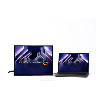 ASUS ZenScreen Fold OLED MQ17QH 17, Fold, 2560x1920, 2x USB-C, Mini HDMI, Kickstand