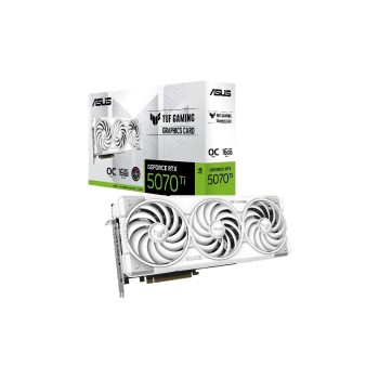 ASUS Carte graphique TUF Gaming GeForce RTX 5070 Ti White OC Edition