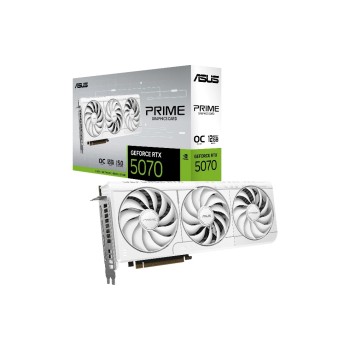 ASUS Carte graphique PRIME GeForce RTX 5070 12 GB White OC Edition ASUS Carte graphique PRIME GeForce RTX 5070 12 GB White OC Edition
