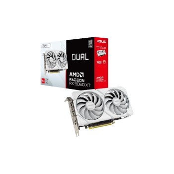 ASUS Carte graphique Double Radeon RX9060XT 16G Blanc