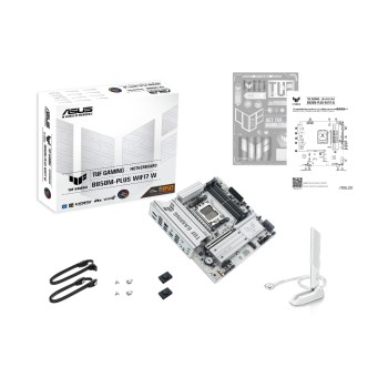 ASUS TUF GAMING B850M-PLUS WIFI7 W, mATX, AM5, AMD B850, 4x DDR5, PCIe 5.0, WiFi 7 ASUS TUF GAMING B850M-PLUS WIFI7 W, mATX, AM5, AMD B850, 4x DDR5, PCIe 5.0, WiFi 7