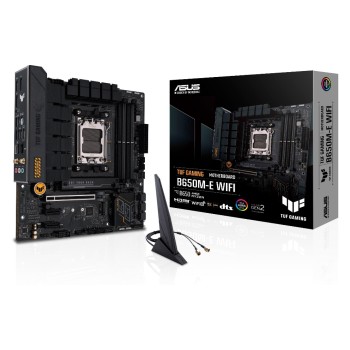 ASUS TUF GAMING B650M-E WIFI, mATX, AM5, AMD B650, 4x DDR5, PCIe 4.0, WiFi 6E ASUS TUF GAMING B650M-E WIFI, mATX, AM5, AMD B650, 4x DDR5, PCIe 4.0, WiFi 6E