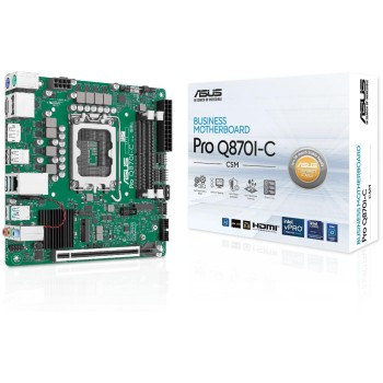 ASUS PRO Q870I-C-CSM, Mini-ITX, LGA1851, Intel Q870, 2x DDR5 SO-DIMM, PCIe 5.0 ASUS PRO Q870I-C-CSM, Mini-ITX, LGA1851, Intel Q870, 2x DDR5 SO-DIMM, PCIe 5.0