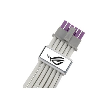 PSU Zub. ASUS SYM 12-V-2x6-PCIe-Kabel WH, Weiss, sleeved, 750mm, ATX 3.1, PCIe 5.1 PSU Zub. ASUS SYM 12-V-2x6-PCIe-Kabel WH, Weiss, sleeved, 750mm, ATX 3.1, PCIe 5.1