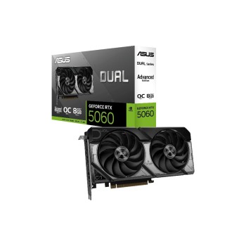 ASUS DUAL RTX5060 O8G A, GDDR7, GeForce RTX5060, 3x DP, 1x HDMI ASUS DUAL RTX5060 O8G A, GDDR7, GeForce RTX5060, 3x DP, 1x HDMI