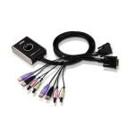 Aten CS682: USB DVI KVM Switch, 2Port,Audio, USB 2.0, eingebaute Universalkabel, 2x 1.2m