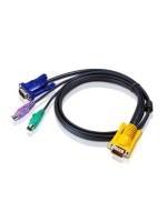 Aten 2L-5203P: PS/2-KVM-Kabel 3M, PC-Anschlussstecker: HDB und PS/2