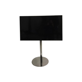 Audioraq TV Ständer Edelstahl Chrom, 100cm hoher Ständer for TVs bis 40 Kg Audioraq TV Ständer Edelstahl Chrom, 100cm hoher Ständer for TVs bis 40 Kg