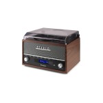 Audizio Tourne-disque Bluetooth Frisco Brun/Gris
