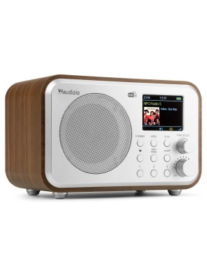 Audizio MilanSL, DAB+ Radio with Bluetooth, braun und silver Audizio MilanSL, DAB+ Radio with Bluetooth, braun und silver