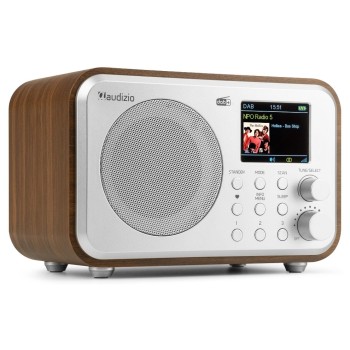 Audizio MilanSL, DAB+ Radio with Bluetooth, braun und silver Audizio MilanSL, DAB+ Radio with Bluetooth, braun und silver