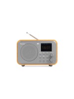 Audizio Radio Milan-Bamboo DAB+ avec Bluetooth et FM, couleur bambou Gris