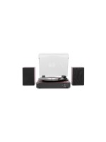 Audizio Tourne-disque Bluetooth RP325W avec haut-parleur, Brun