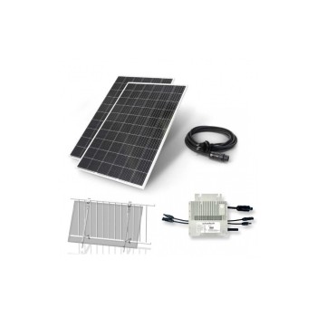 AutoSolar BKW 600W set670-mi600v2-w, MI600v2, 2x 335 W Modul, W-Halter, Kabel 5m AutoSolar BKW 600W set670-mi600v2-w, MI600v2, 2x 335 W Modul, W-Halter, Kabel 5m