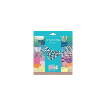 Avenue Mandarine Papier Origami Geometric, 70g/m2, 60 Blatt, 20 x 20 cm, assortiert Avenue Mandarine Papier Origami Geometric, 70g/m2, 60 Blatt, 20 x 20 cm, assortiert