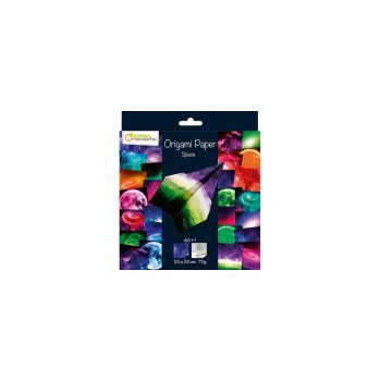 Avenue Mandarine Papier Origami Space, 70g/m2, 60 Blatt, 20 x 20 cm, assortiert Avenue Mandarine Papier Origami Space, 70g/m2, 60 Blatt, 20 x 20 cm, assortiert