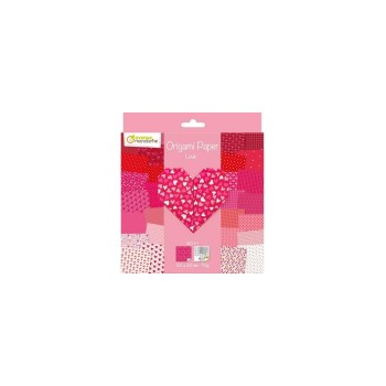 Avenue Mandarine Papier Origami Love, 70g/m2, 60 Blatt, 20 x 20 cm, assortiert Avenue Mandarine Papier Origami Love, 70g/m2, 60 Blatt, 20 x 20 cm, assortiert
